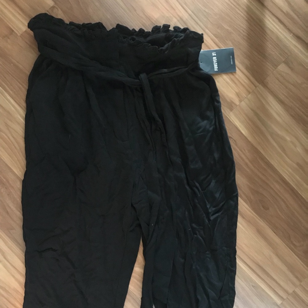 Forever 21 Paper Bag Waist Pants